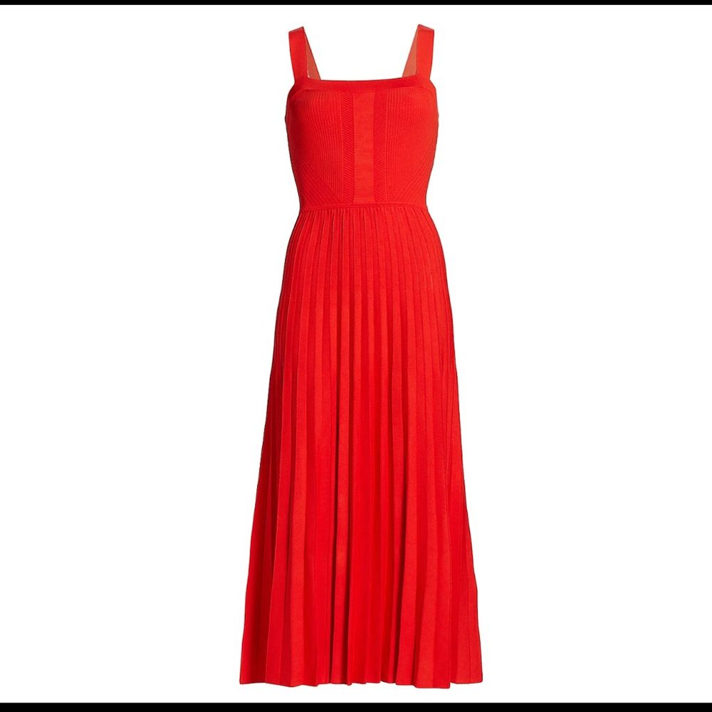Jason Wu Collection Knit Tank Midi Dress Red XS NWT